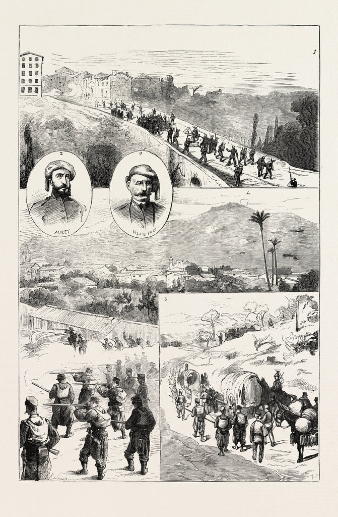 Detail of The Carlist War in Spain by Anonymous