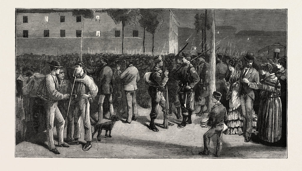 Detail of The Civil War in Spain: Soldiers Leaving Madrid for the North by Anonymous