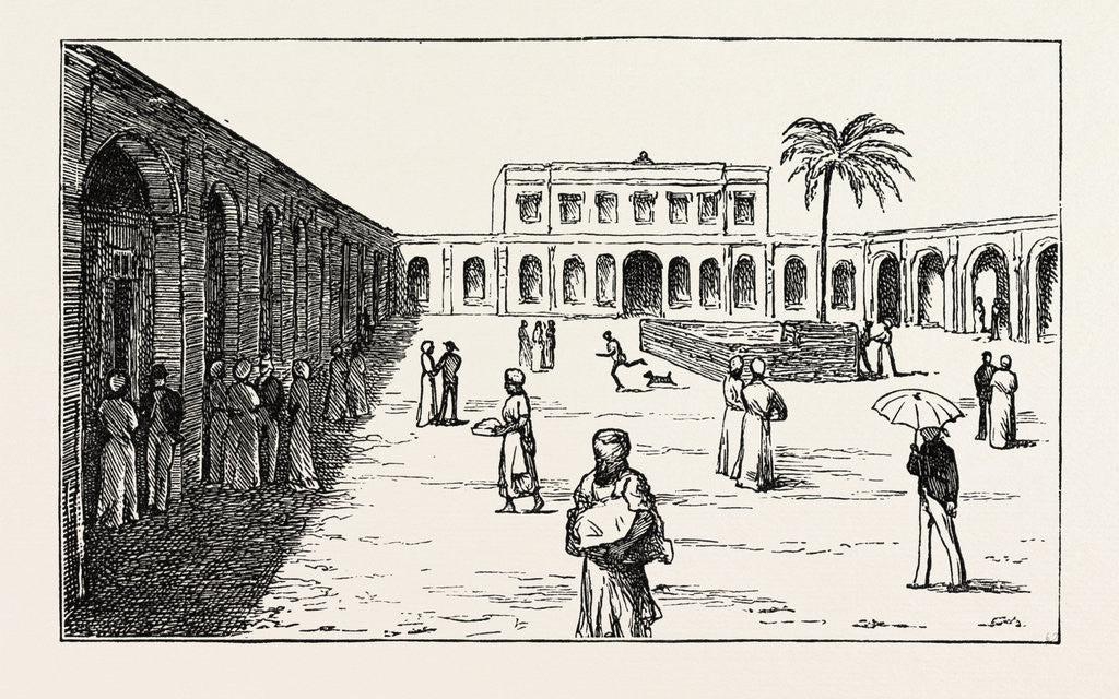 Detail of The New Exchange Minet El Basel, Arab Merchants Selling Their Cotton Crops, Egypt by Anonymous