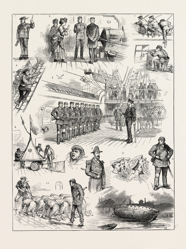 Detail of Thumbnail Jottings During a Coastguard Cruise, Bantry Bay, Ireland by Anonymous