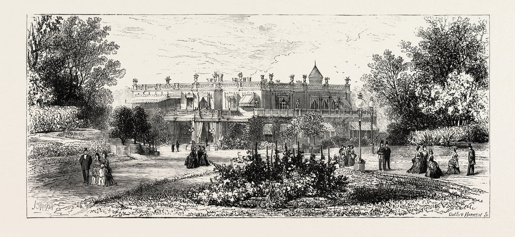 Detail of The Duke of Edinburgh in the Crimea: The Emperor's Country Seat at Livadia (Residence of the Prince During His Visit), Ukraine by Anonymous