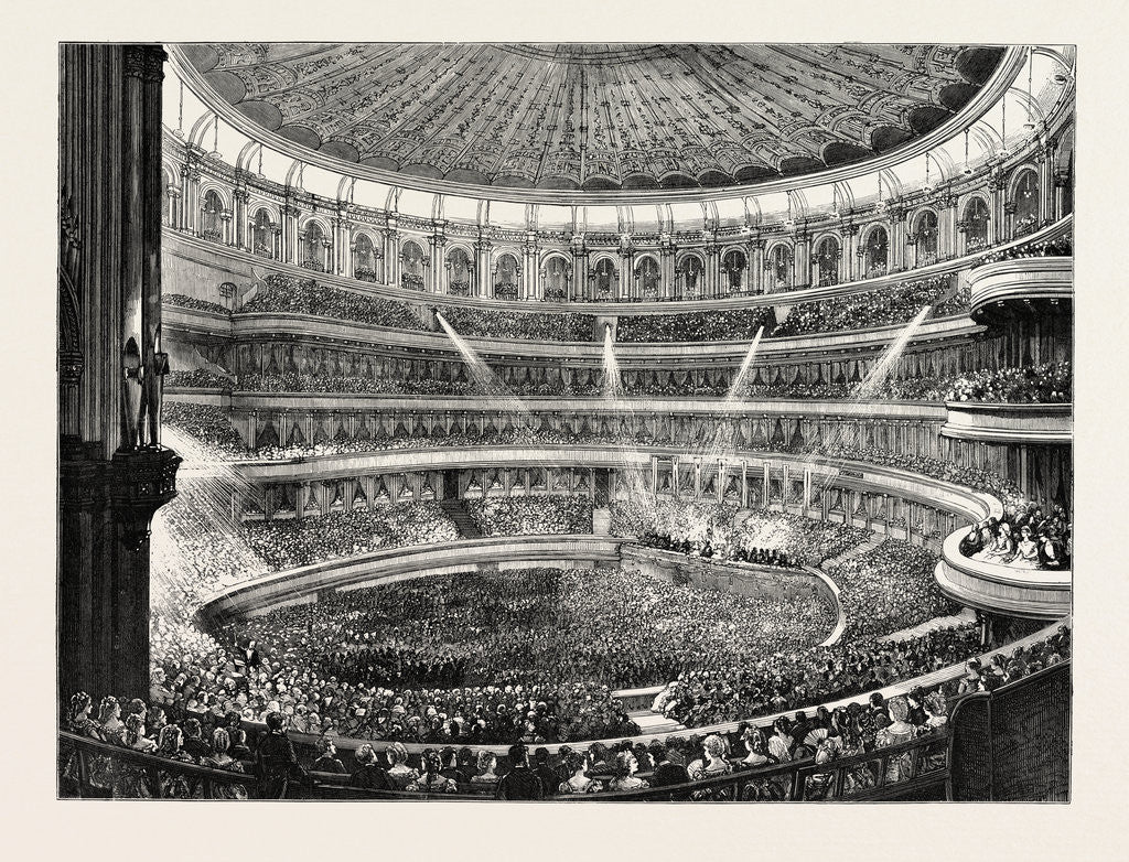 Detail of The State Concert at the Royal Albert Hall: General Effect of the Lime-Light, London by Anonymous