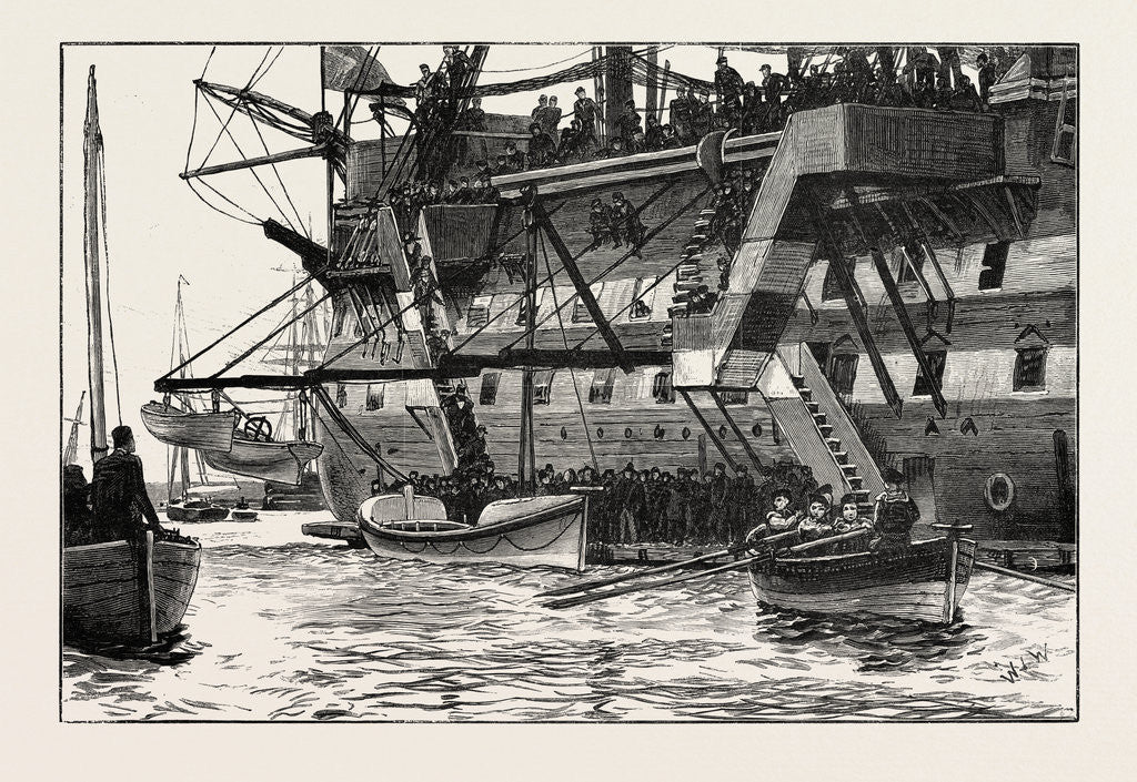 Detail of The Worcester Cadets Presenting a New Lifeboat to the National Lifeboat Institution by Anonymous