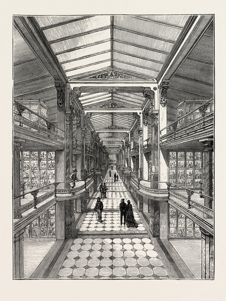 Detail of The Model Room of the New Patent Office, Washington, U.S.A., United States of America by Anonymous