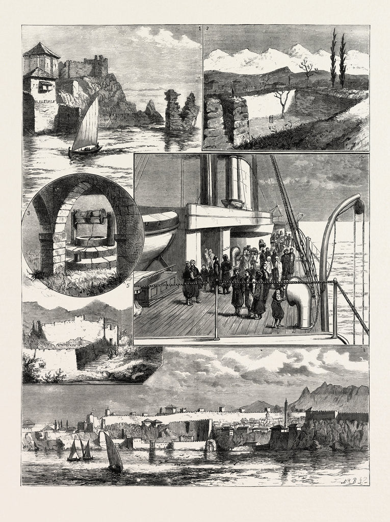 Detail of A Cruise Off the Coast of Karamanili, Asia Minor by Anonymous