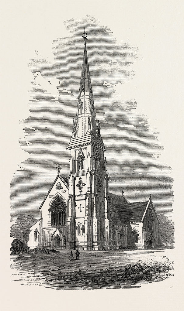 Detail of Church of St. Mary, in Course of Construction at Hornsey-Rise by Anonymous