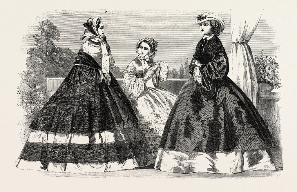 Detail of The Paris Fashions for August by Anonymous