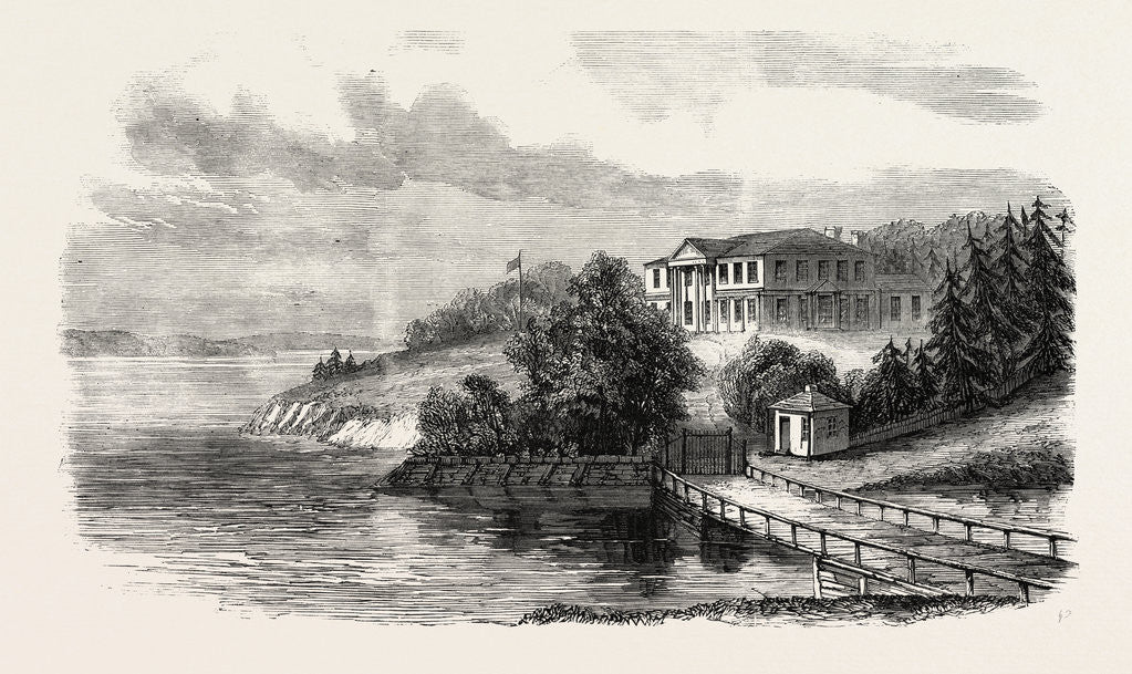 Detail of The Visit of the Prince of Wales to North America: The Government House, Charlotte Town, Prince Edward Island by Anonymous