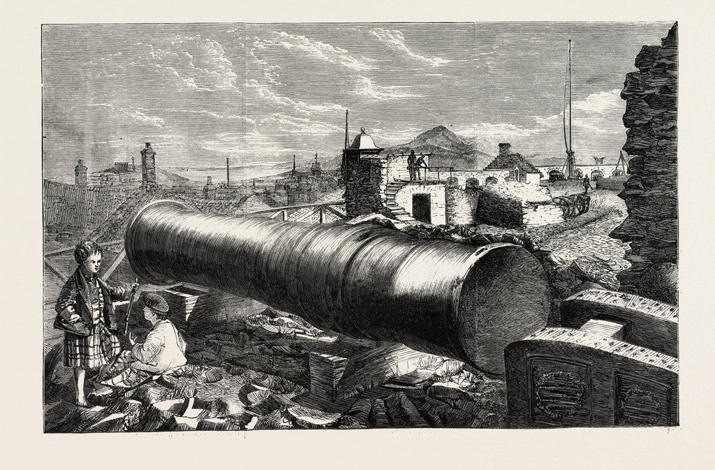 Detail of Mons Meg, Edinburgh Castle, Scotland, UK by Anonymous