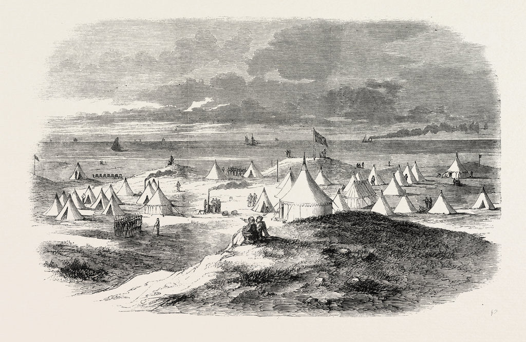 Detail of The Volunteer Camp, on Crosby Sands, Near Liverpool, UK by Anonymous