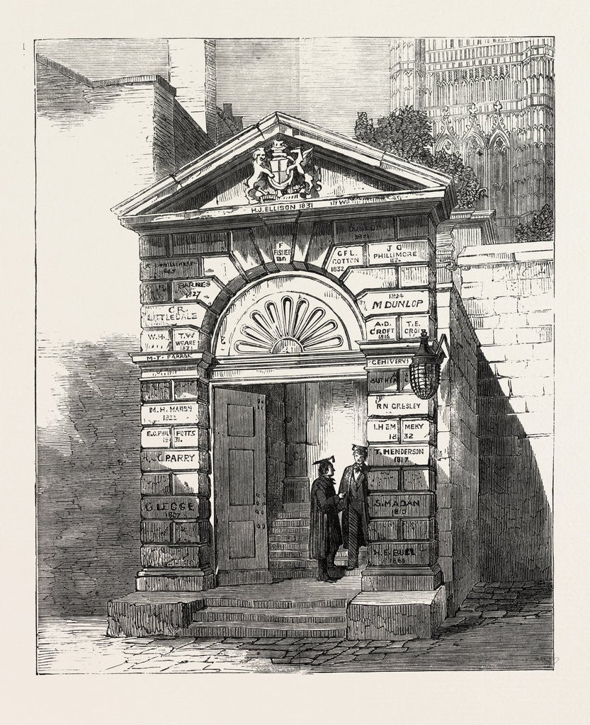 Detail of Entrance Gateway of Westminster School, London by Anonymous