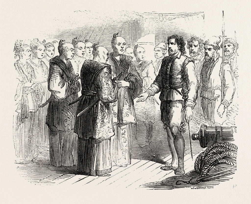 Detail of The First Englishman in Japan by Anonymous