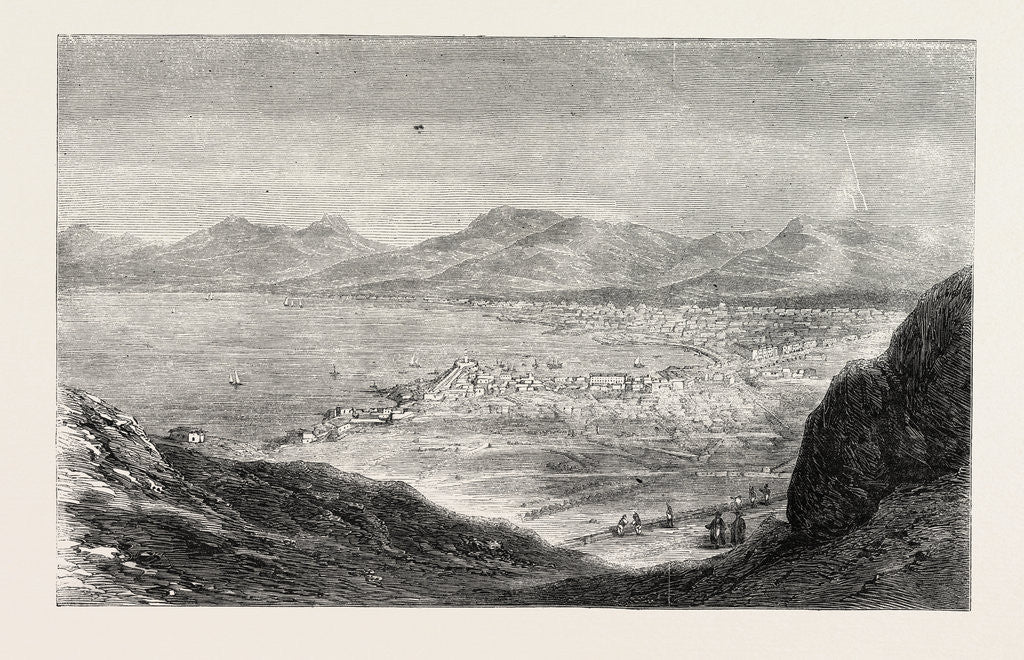 Detail of Palermo, from Mount Pellegrino, Italy by Anonymous