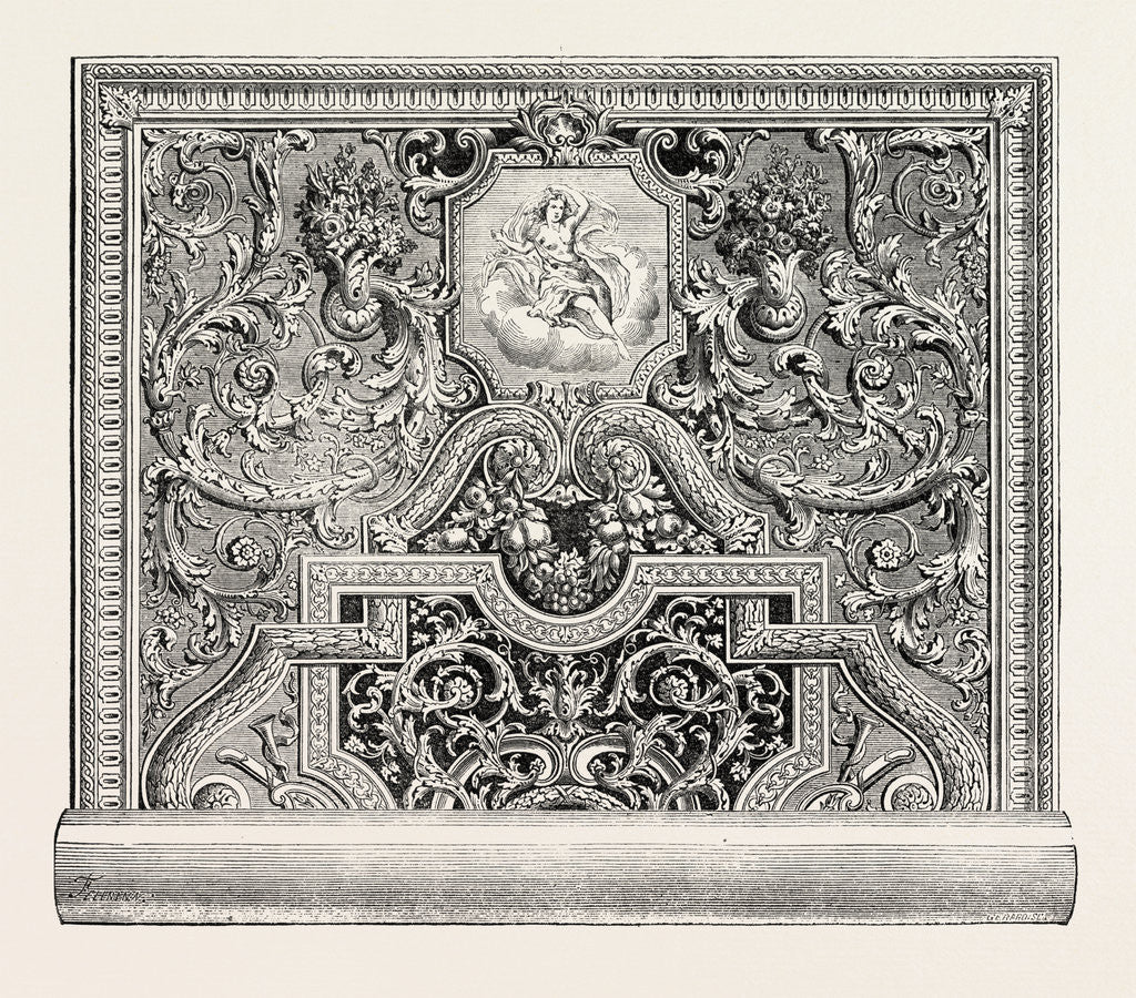 Detail of Carpet Recently Finished at the Manufacture Imperiale Des Gobelins, Paris, France by Anonymous