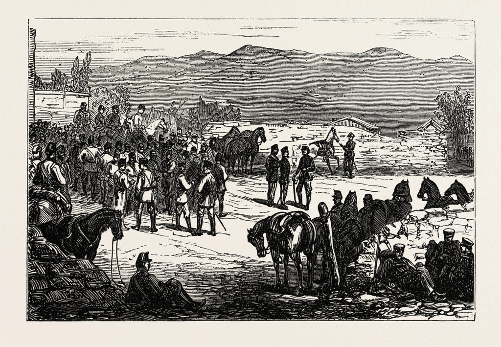 Detail of The Civil War in Spain: Serrano and His Staff at Montellano by Anonymous