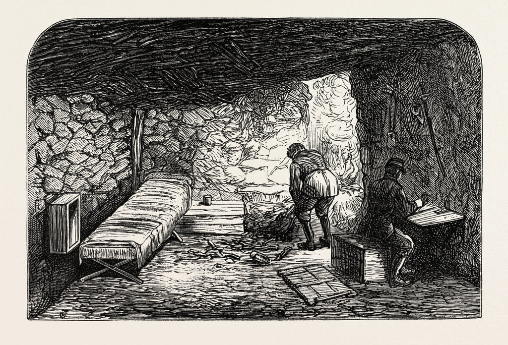 Detail of The Civil War in Spain: Casemate in the Battery of San Lorenzo by Anonymous