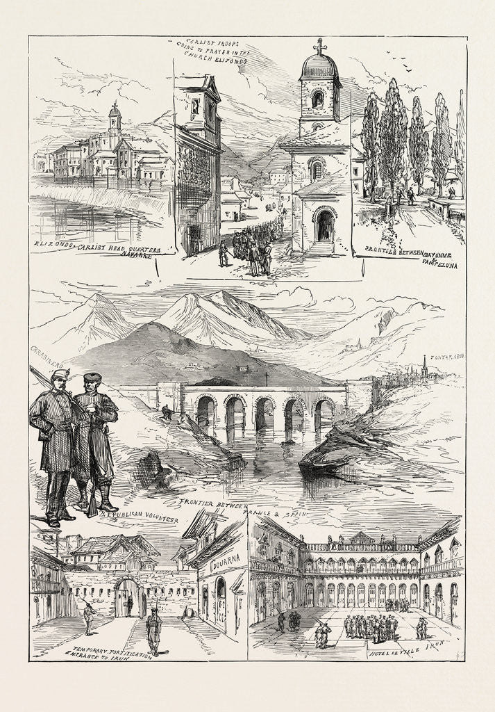 Detail of The Civil War in Spain: Carlist Sketches from Navarre by Anonymous