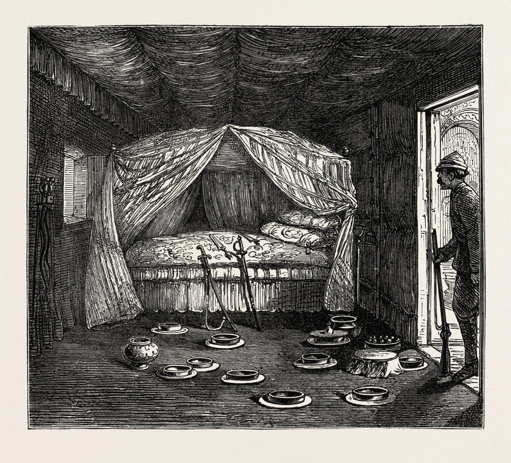 Detail of The King of Ashantee's Bed by Anonymous