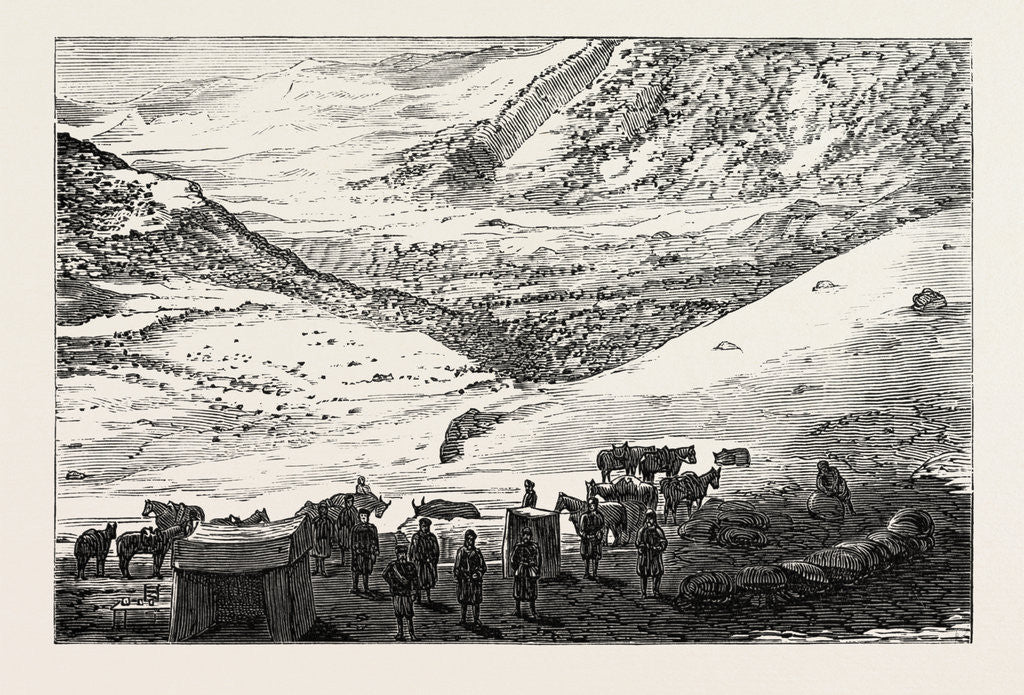 Detail of The Mission to Yarkund and Kashgar: The Sasser Pass by Anonymous
