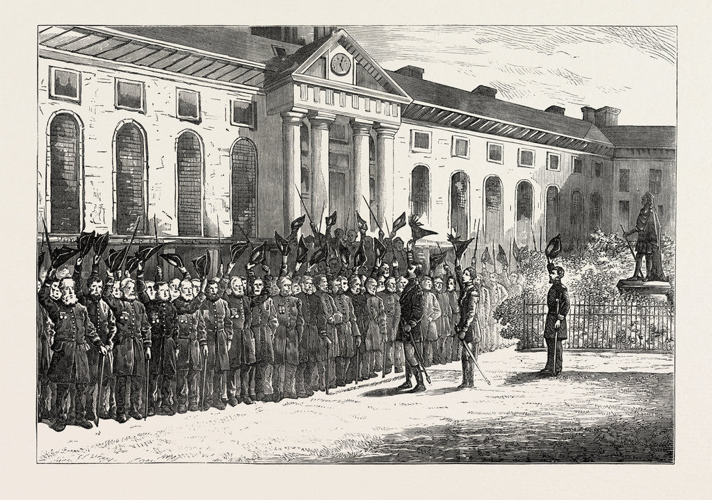 Detail of King Charles's Day, Chelsea Hospital by Anonymous