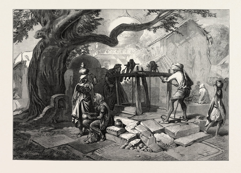 Detail of The Famine in India: The Village Well by Anonymous
