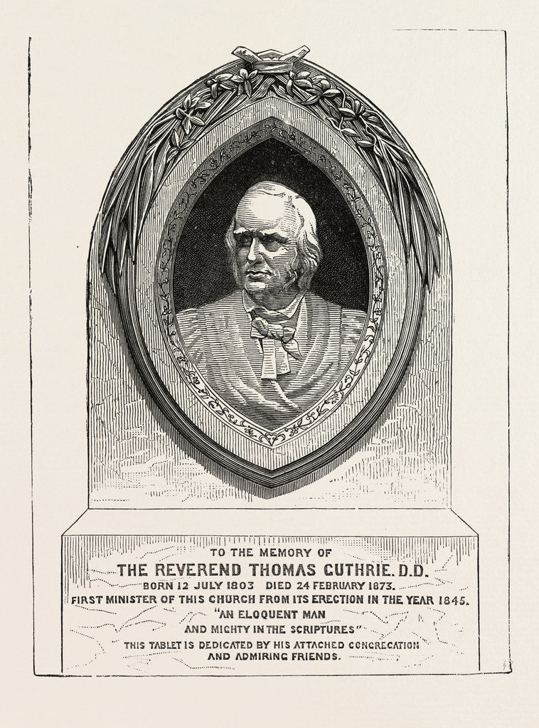 Detail of Monument of the Rev. Thomas Guthrie, D.D. by Anonymous