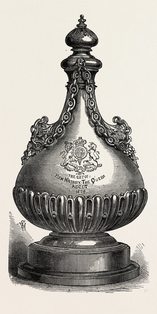 Detail of Ascot Race Plate: The Queen's Gold Vase by Anonymous