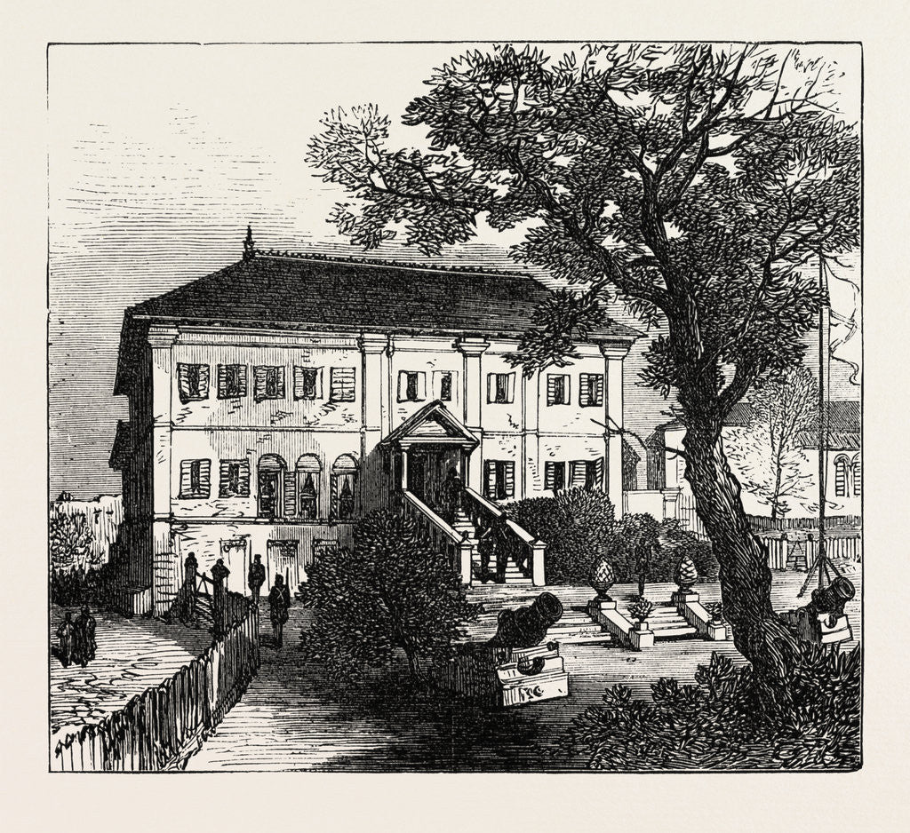 Detail of Government House, Cape Coast by Anonymous