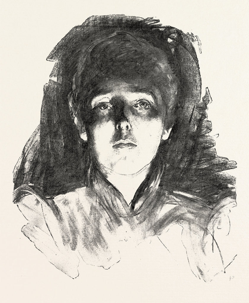 Detail of Face Lighted by Footlights by Anonymous