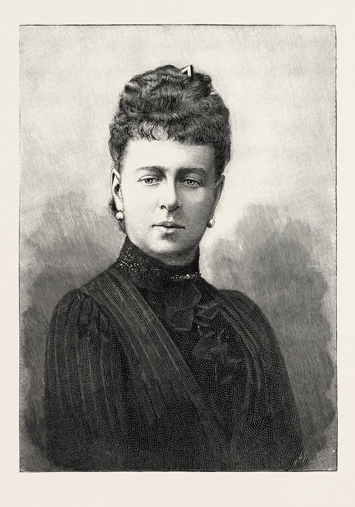 Detail of The Marriage of Princess Marie of Edinburgh: H.R.H. The Duchess of Edinburgh by Anonymous