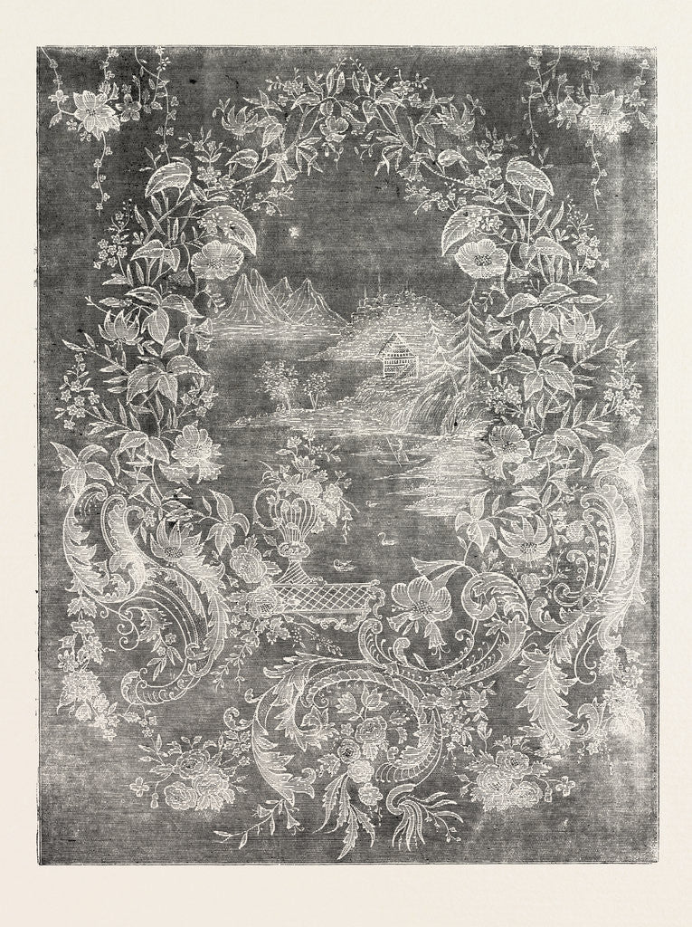 Detail of Muslin Curtain by Anonymous