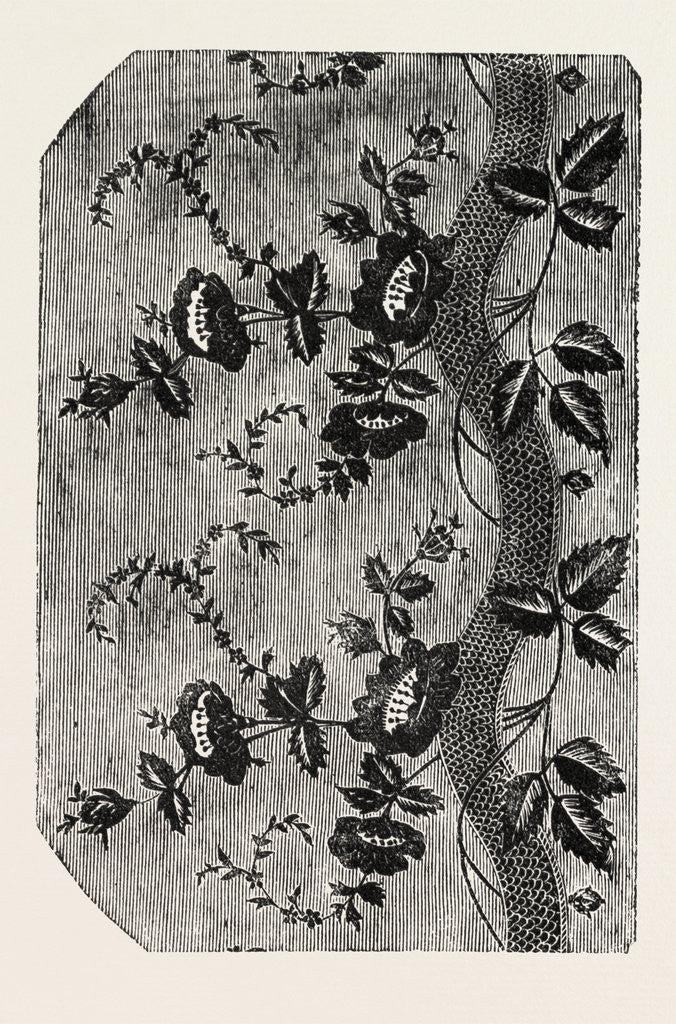 Detail of Pattern, Swiss Silk, Canton of Zurich, Switzerland by Anonymous