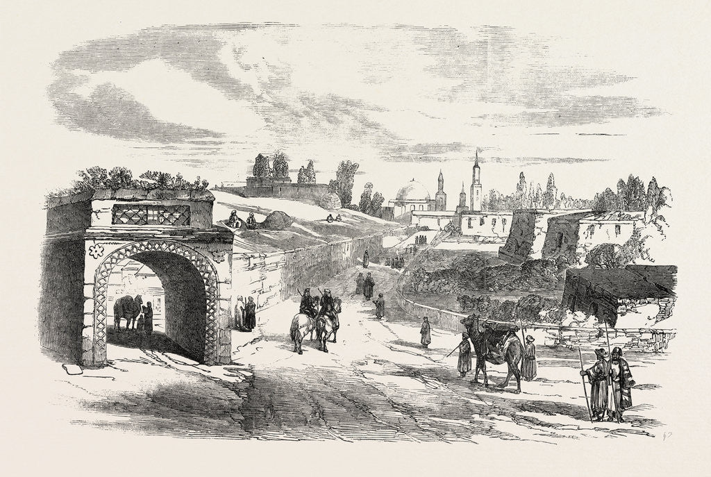 Detail of Euphrates Valley Route to India: Aleppo, from the Antioch Entrance by Anonymous