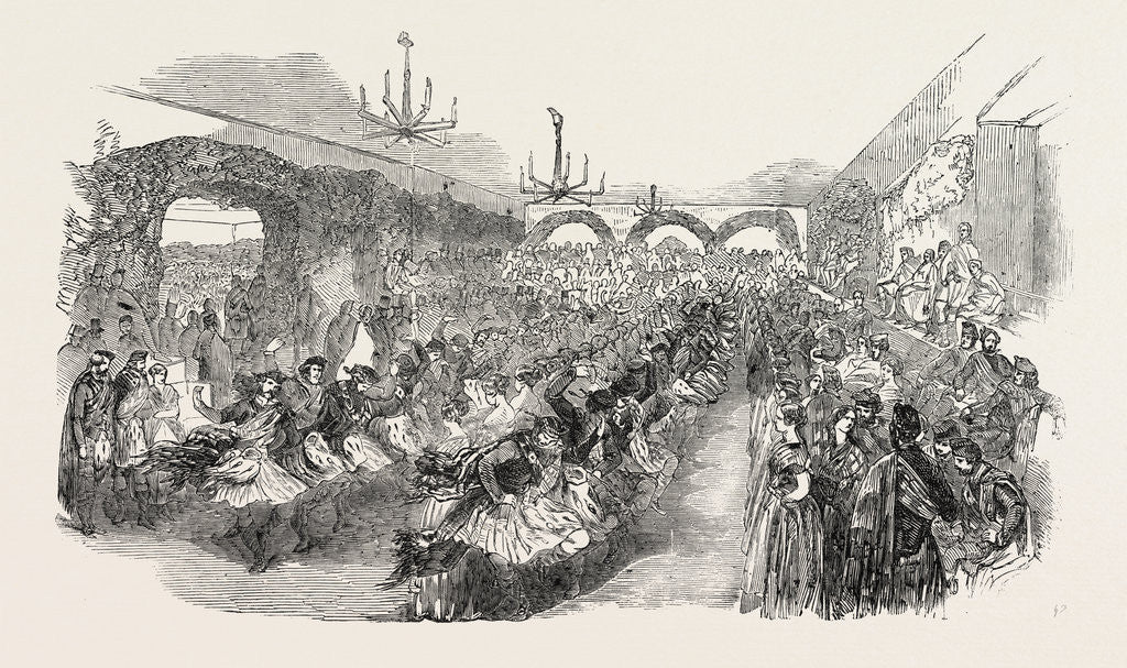 Detail of The Ball in the Castle: The Clans' Reel, Scotland, UK, 1851 by Anonymous