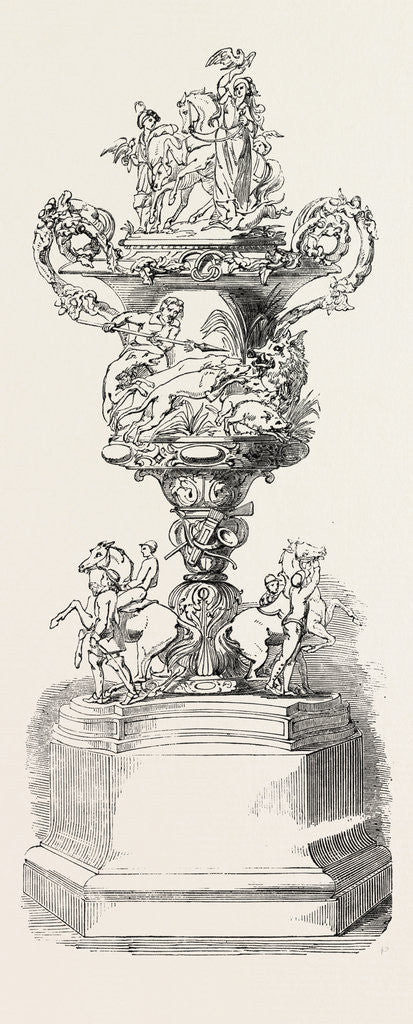 Detail of The Doncaster Race Plate, 1851 by Anonymous