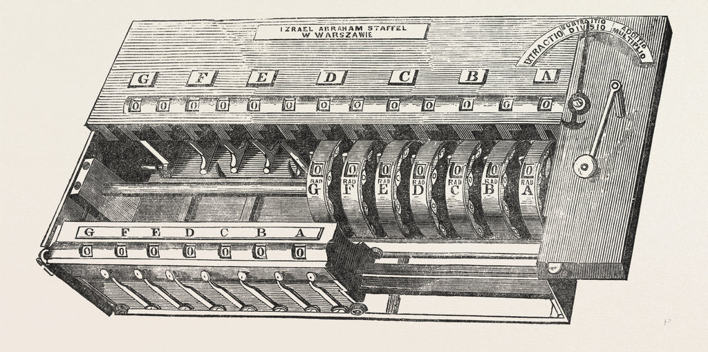 Detail of Israel Abraham Staffel's Calculating Machine by Anonymous