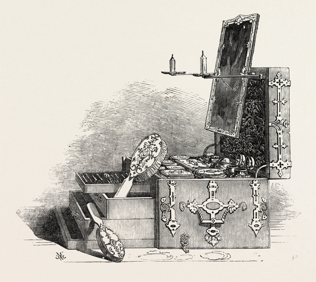 Detail of W. Leuchars, Lady's Dressing-Case by Anonymous