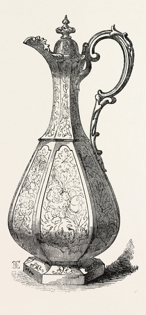 Detail of Messrs. Dodd, Silver Claret Jug by Anonymous