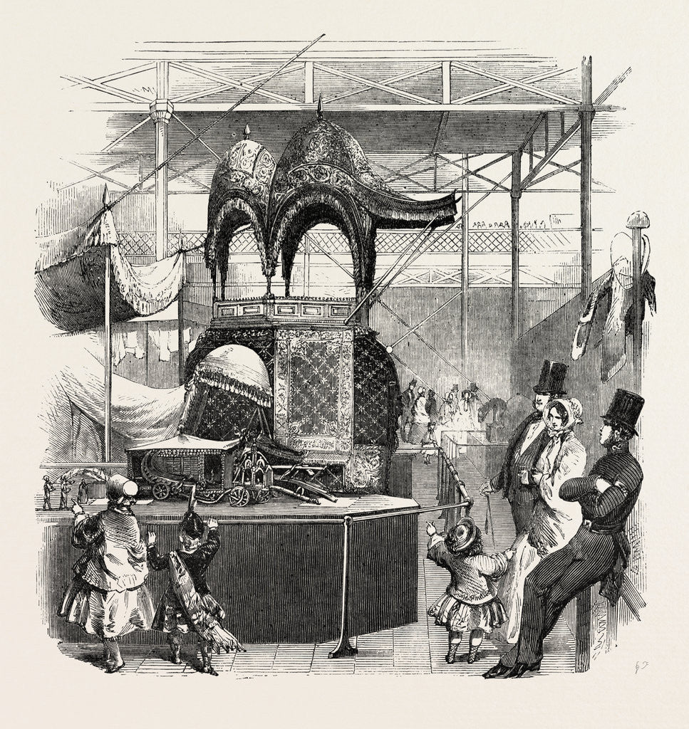 Detail of State Howdah, Exhibited by the East India Company by Anonymous