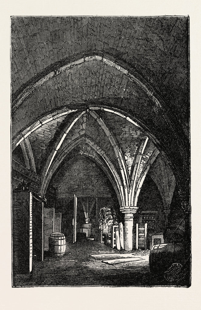 Detail of Crypt Under Gerard's Hall, Basing Lane by Anonymous