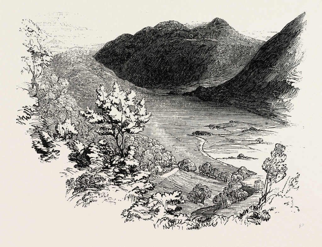 Detail of Crummock Water, from Lanthwaite Woods, Lake District by Anonymous