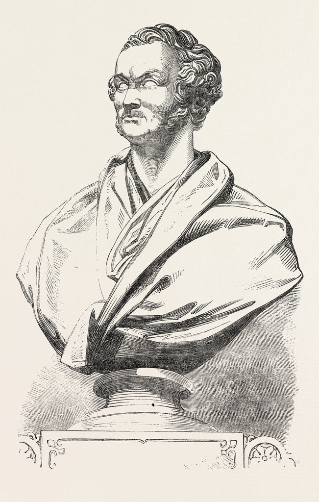 Detail of Monumental Bust of the Right Hon. The Late Charles Buller, in Westminster Abbey, London by Anonymous