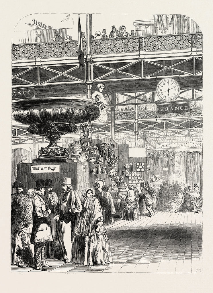 Detail of The Great Exhibition: Bay of the French Department by Anonymous