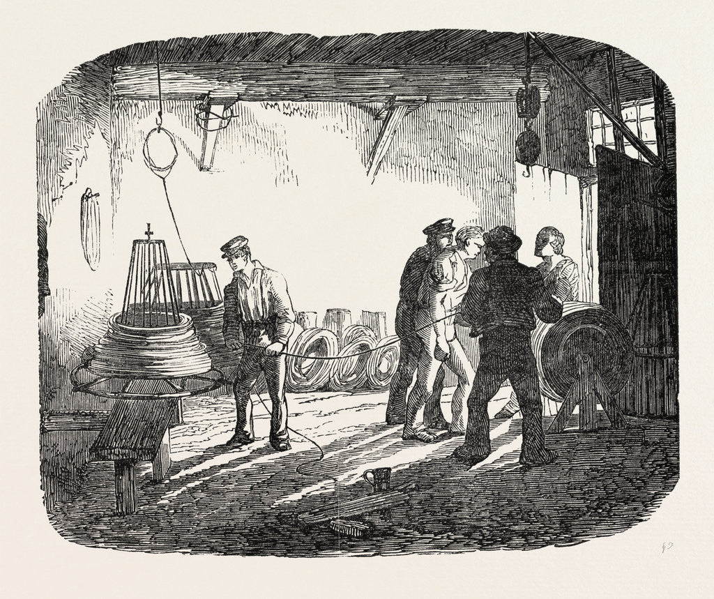 Detail of Winding the Iron Wire on the Bobbin by Anonymous