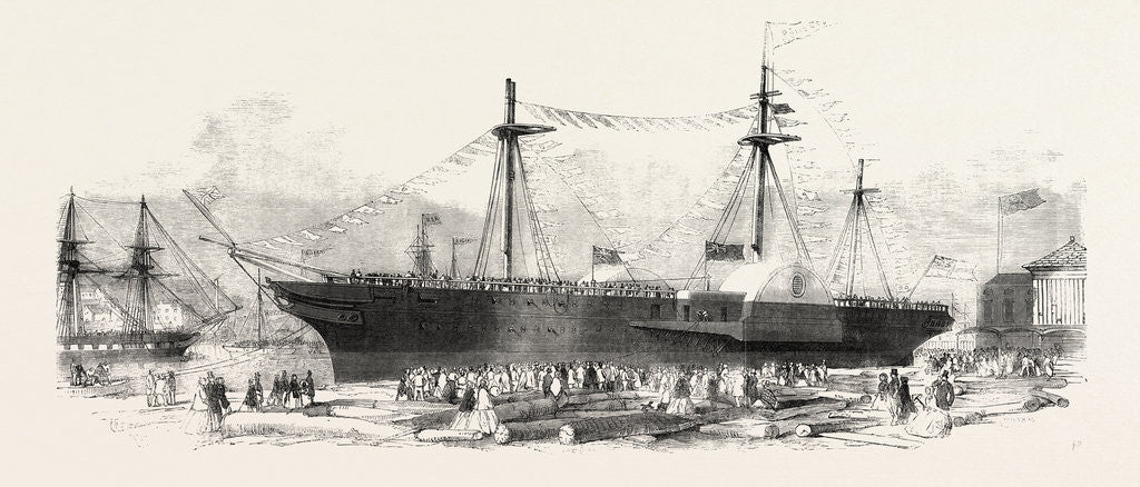 Detail of Launch of the Demerara Royal Mail Steamship, at Bristol by Anonymous