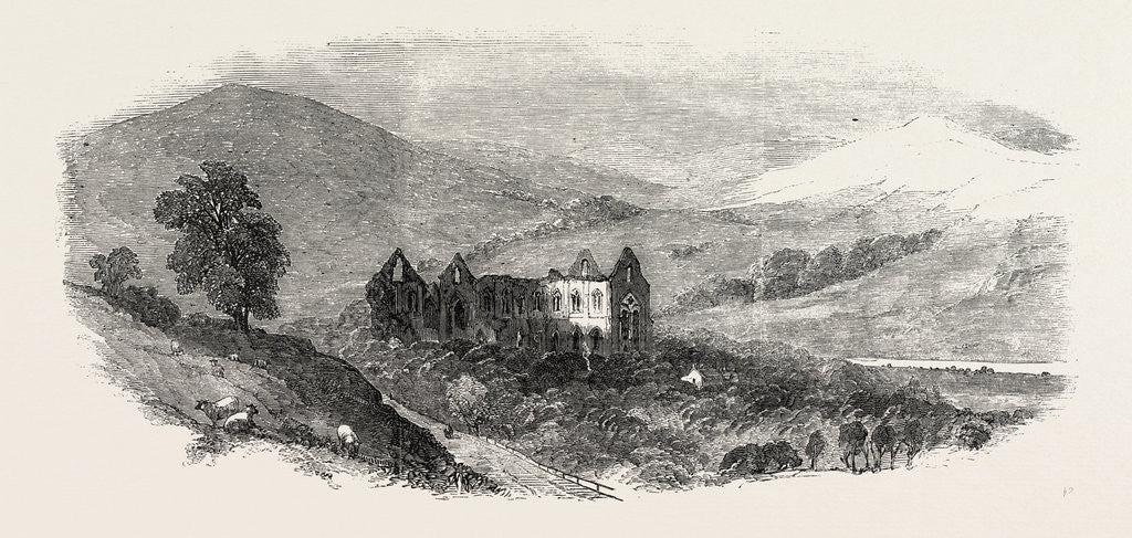 Detail of South Wales and Gloucester and Dean Forest Railway: Tintern Abbey by Anonymous