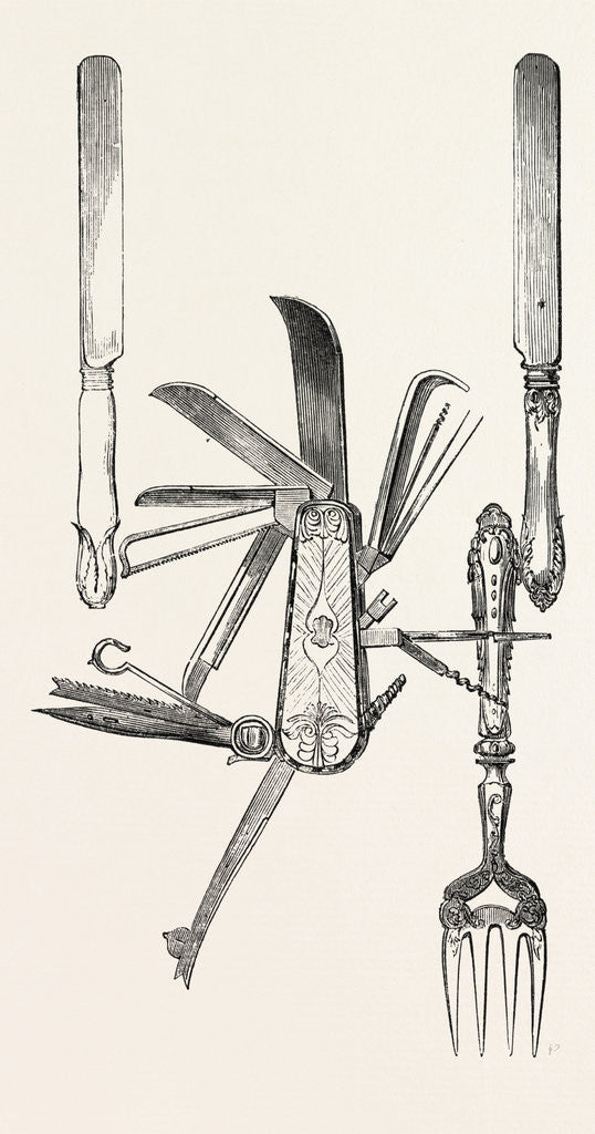 Detail of Cutlery, by Messrs. Mappin, Sheffield by Anonymous