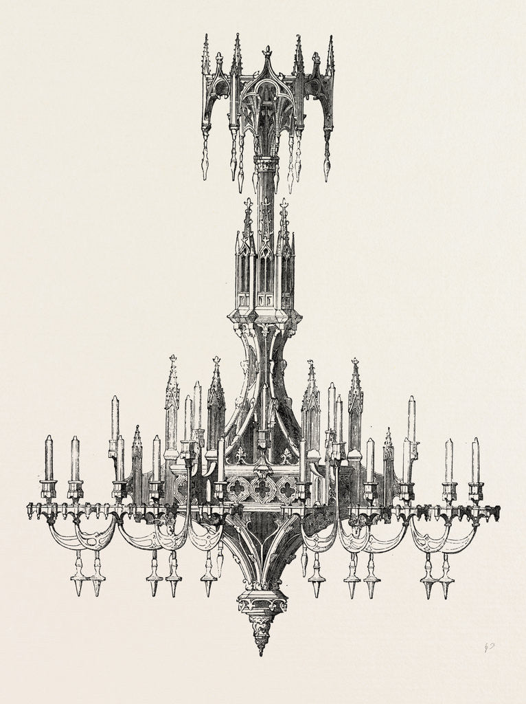 Detail of Chandelier, from France by Anonymous