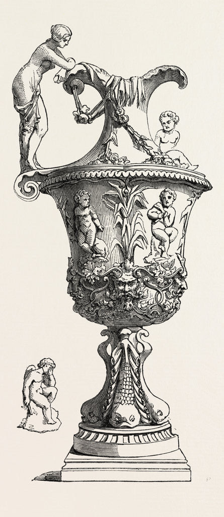 Detail of Vase, in Marble by Anonymous