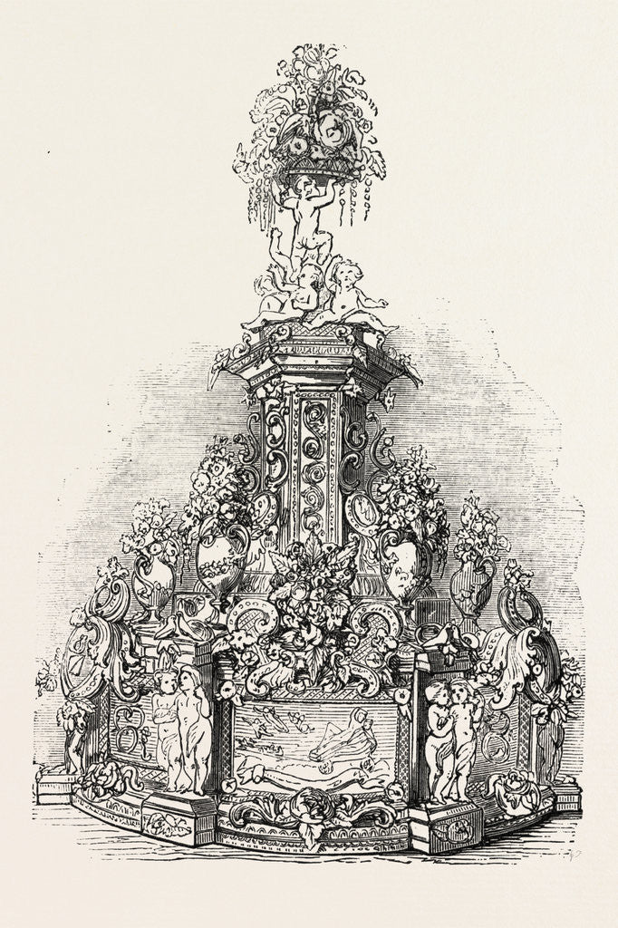 Detail of Wedding Cake by Anonymous